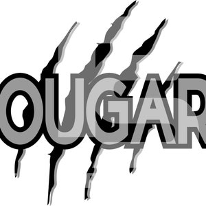 Cougars 20 SVG PNG-sublimatieafbeelding Kies de kleuren van je team