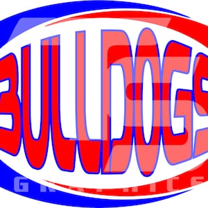 Bulldogs 7 SVG Graphic