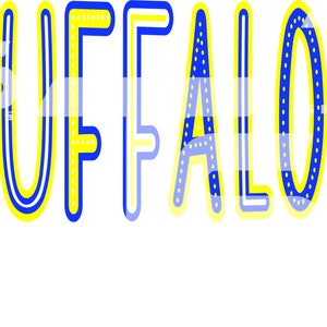 Buffaloes 83 SVG PNG Sublimation Graphic Pick your Team Colors
