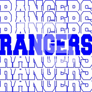 Rangers 5 SVG Graphic