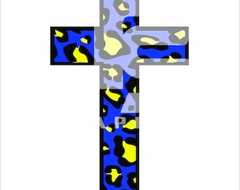 Animal Print Cross 1 Grafica SVG
