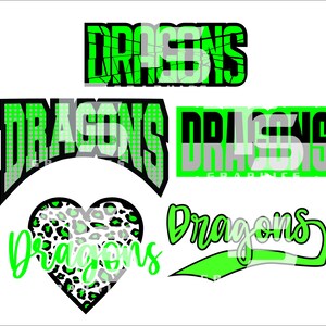 Dragons Clipart Bundle 1 SVG Graphic