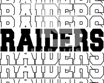 Raiders 5 SVG Graphic
