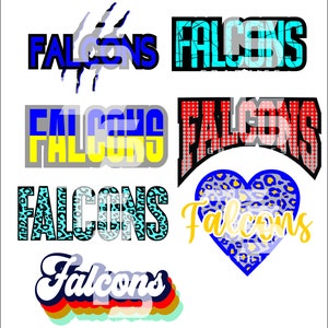 Falcons Clipart Bundle 1 SVG Graphics