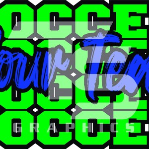 Custom 82 Soccer SVG PNG Sublimation Graphic Pick your Team Colors