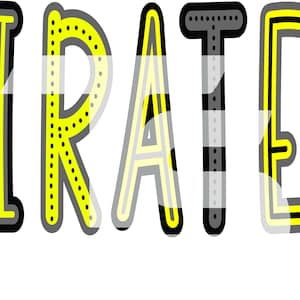 Pirates 83 SVG PNG Sublimation Graphic  Pick your Team Colors