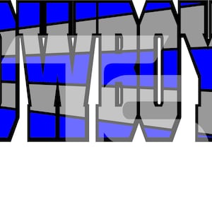 Cowboys 17 SVG PNG Sublimation Graphic Pick your Team Colors