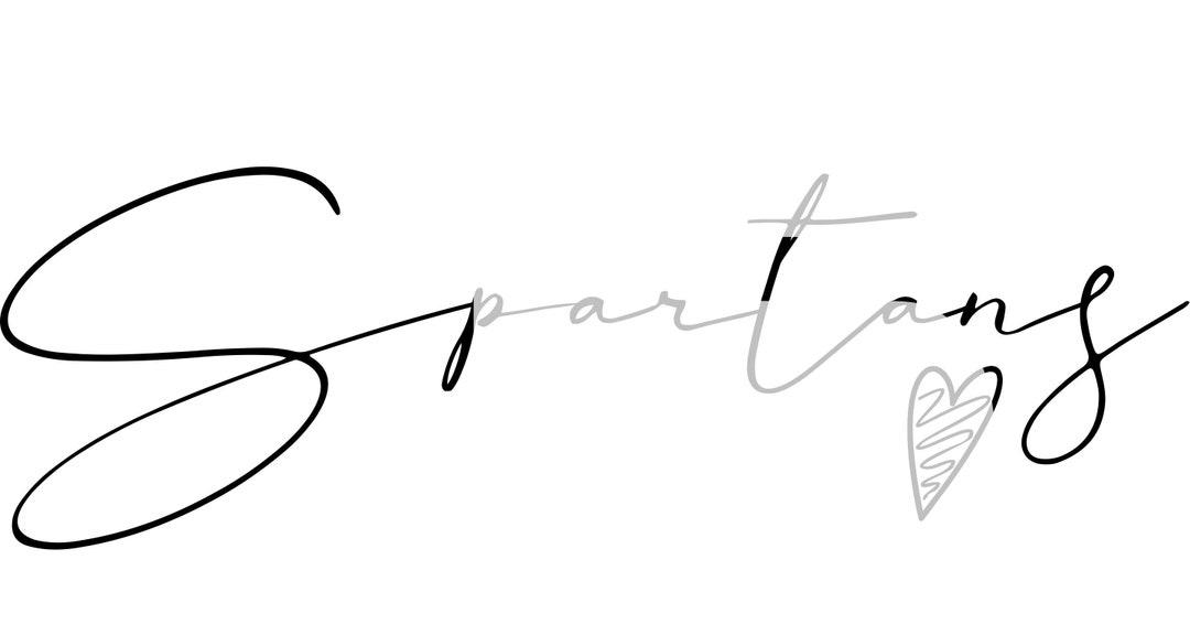 Spartans 81 Script SVG Graphic Etsy