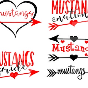 Mustangs SVG Bundles 1