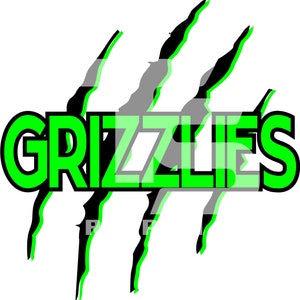 Grizzlies Scratch Logo SVG Graphic
