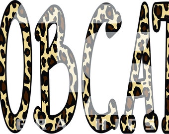 Bobcats 87 Animal Print Grafika do sublimacji, DTG, DTF