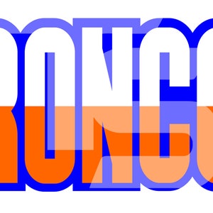 Broncos 23 SVG PNG Sublimation Graphic Pick your Team Colors