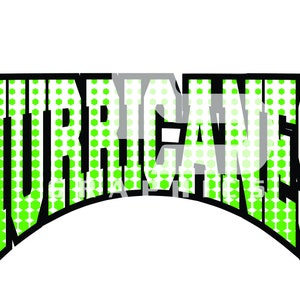 Hurricanes 75 Halftone SVG PNG Sublimation Graphic Pick your Team Colors