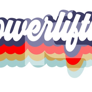 Retro Powerlifting SVG Graphic