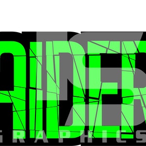 Raiders 22 Shattered SVG PNG Sublimation Graphic Pick your Team Colors