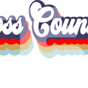 Retro  Cross Country SVG Graphic