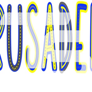 Crusaders 83 SVG PNG Sublimation Graphic Pick your Team Colors
