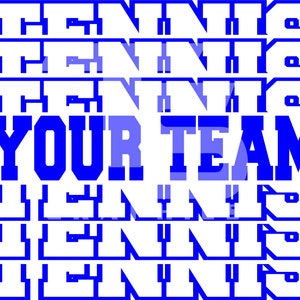 Custom Tennis SVG Graphic