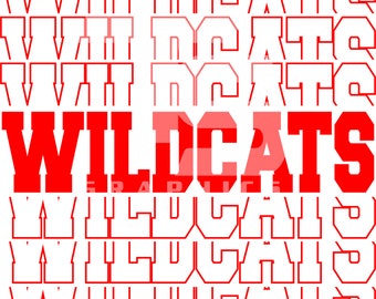 Wildcats 5 SVG Graphic