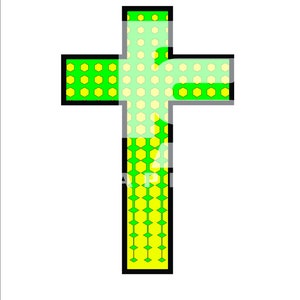 Halftone Cross 1 SVG Graphic