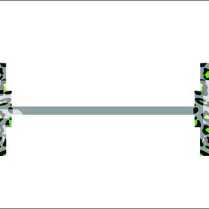 Animal Print Powerlifting Barbell SVG Gráfico