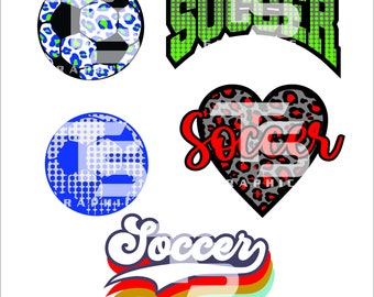 Soccer Clipart Bundle 2 SVG Graphics
