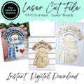 Bless my Snowman Heart Ornament  & Door Hanger File SVG | Laser Cut File | Santa SVG | Christmas Wreath Attachment Svg | Christmas SVG