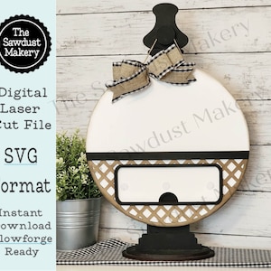 Interchangeable Door Hanger SVG  | Interchangeable Laser Cut File | Glowforge | Interchangeable Decor | Farmhouse Decor