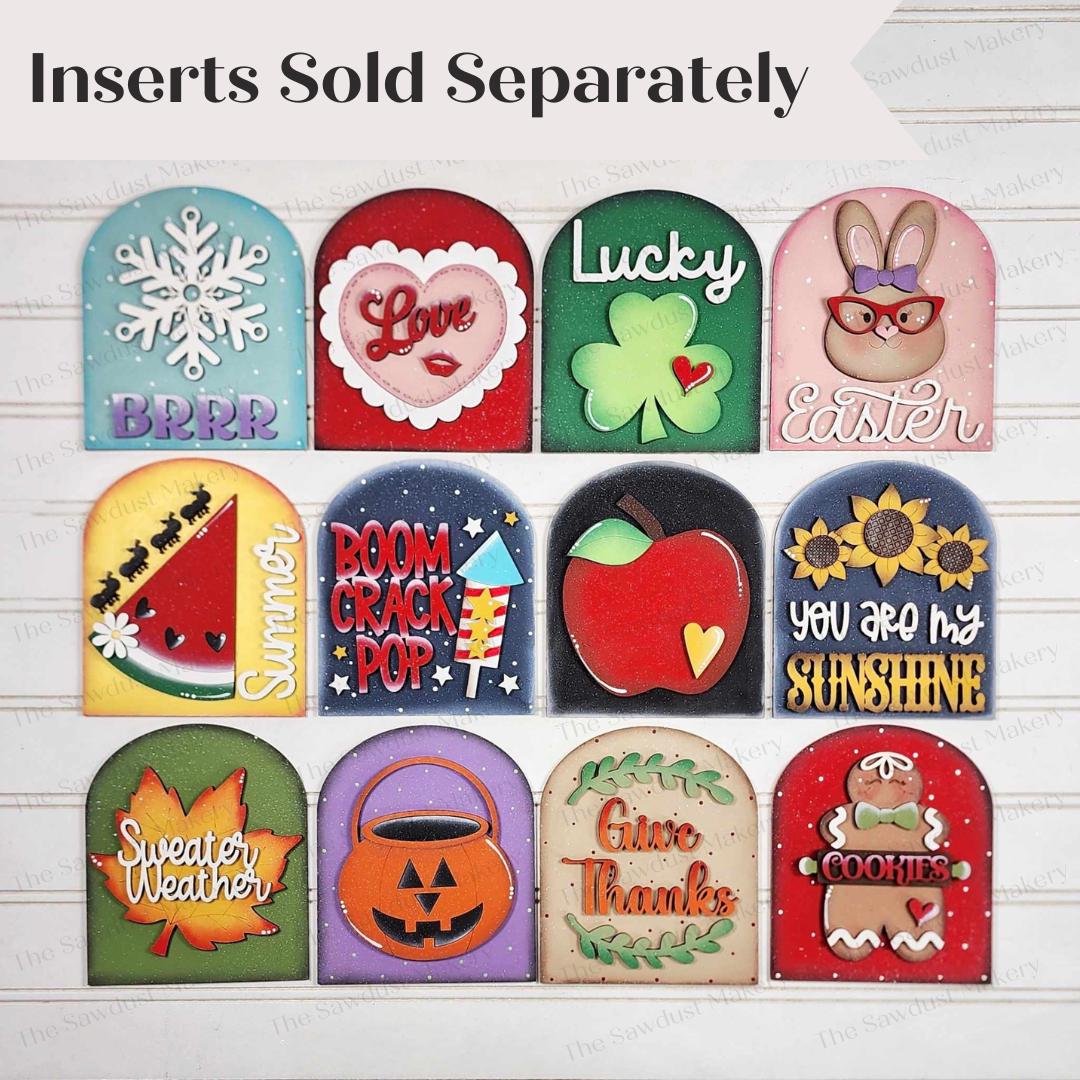 Interchangeable Small Double Framed Arched Boho Sign Frame SVG | Laser ...