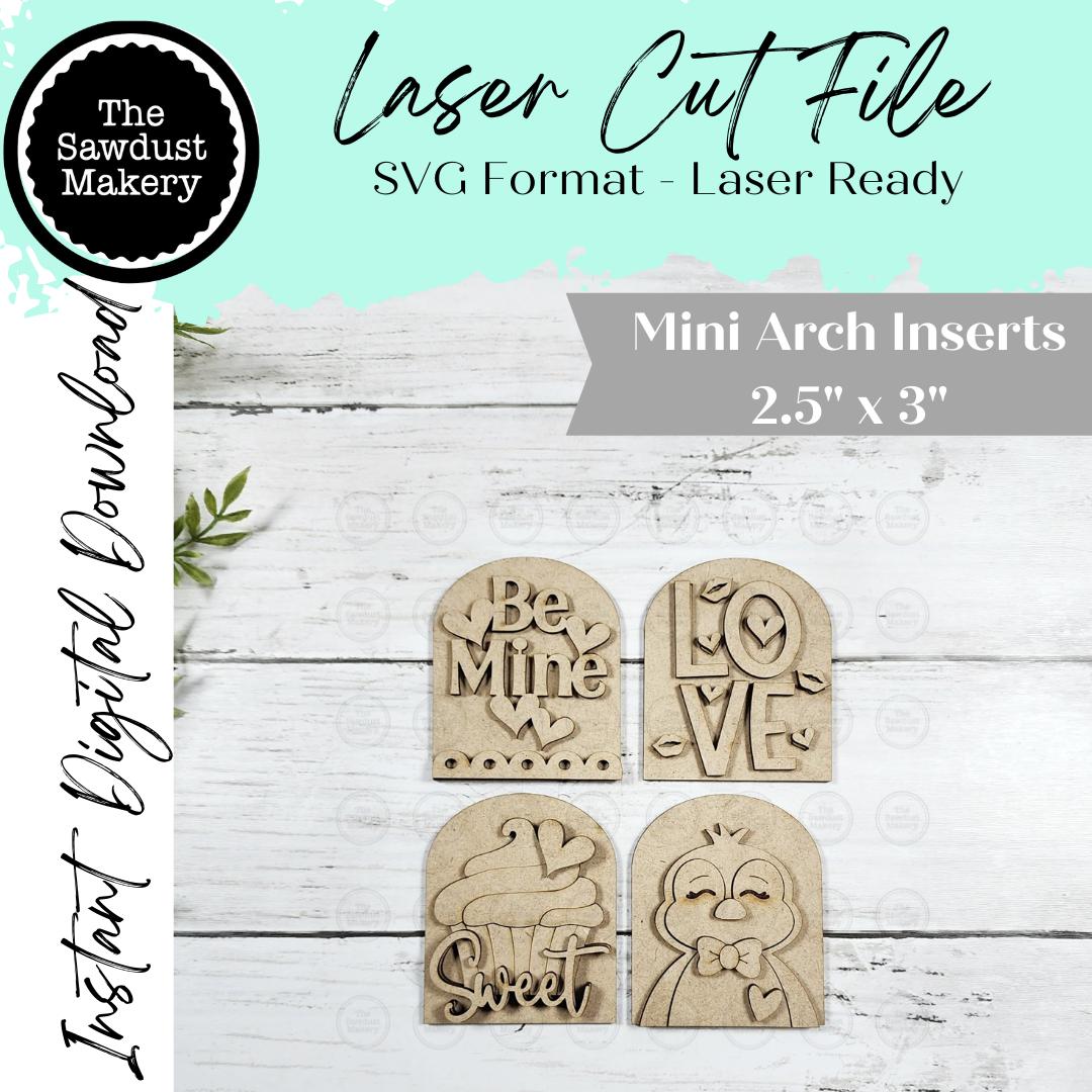 Solid Mini Sign Valentine Mini Arch Sign Set SVG Sign Bundle | Seasonal Interchangeable ...