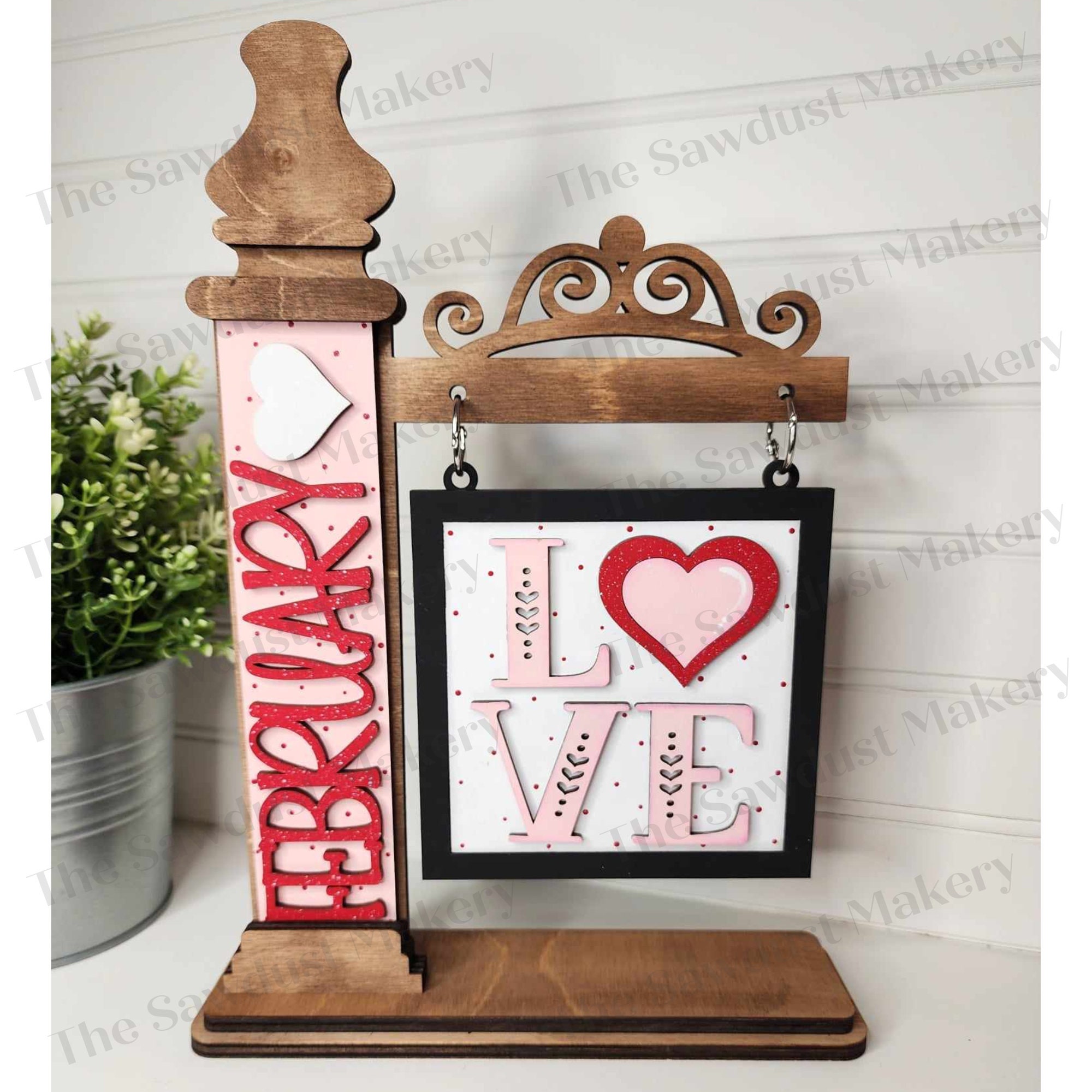 Interchangeable Seasonal Standing Calendar & Sign Frame SVG | Laser Cut ...