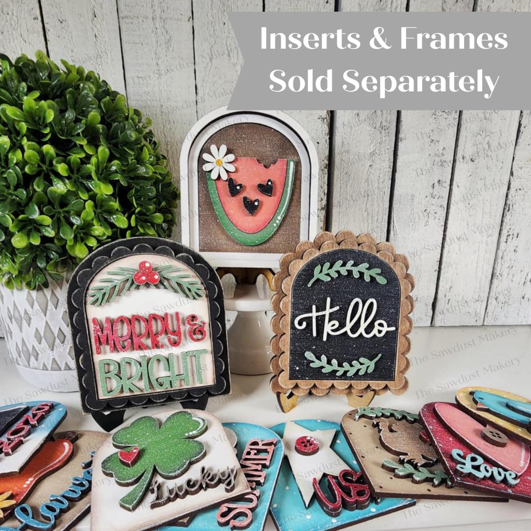 Solid Mini Sign Mini Arch Sign Set Vol 1 SVG Sign Bundle | Seasonal Interchangeable ...