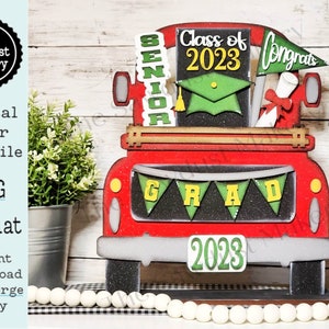Add-on for Interchangeable Farmhouse Truck SVG | 12&quot; and 24&quot; Truck SVG | Graduation Truck | Celebrate | Graduation Interchangeable SVG