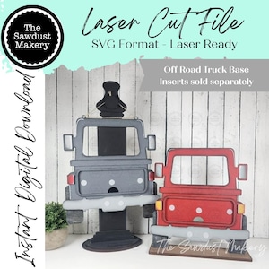 Off Road Truck SVG  | Interchangeable Off Road Truck Starter | 12" Truck SVG | Laser Cut File | Interchangeable Off Road Vehicle Truck SVG