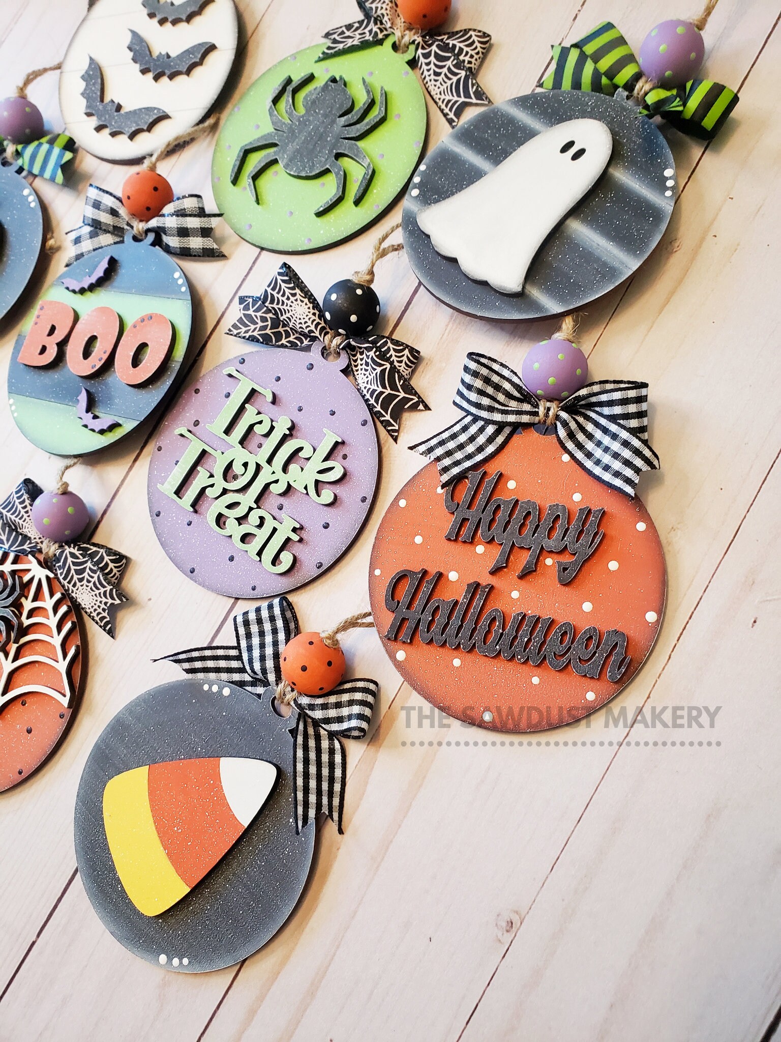 Halloween Ornament Bundle SVG File Laser Cut File Etsy