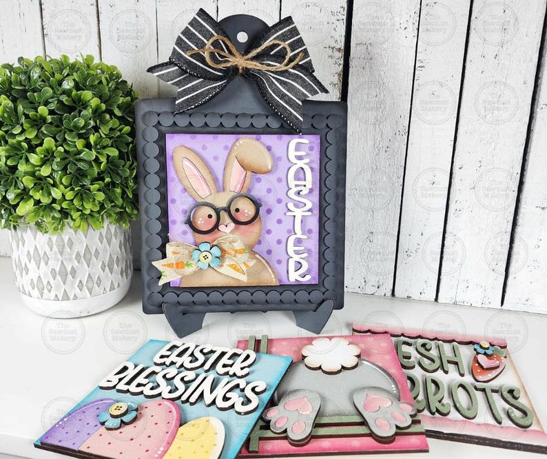 Bunny & Carrot Easter Signs Laser Cut File | Laser Cut File ...