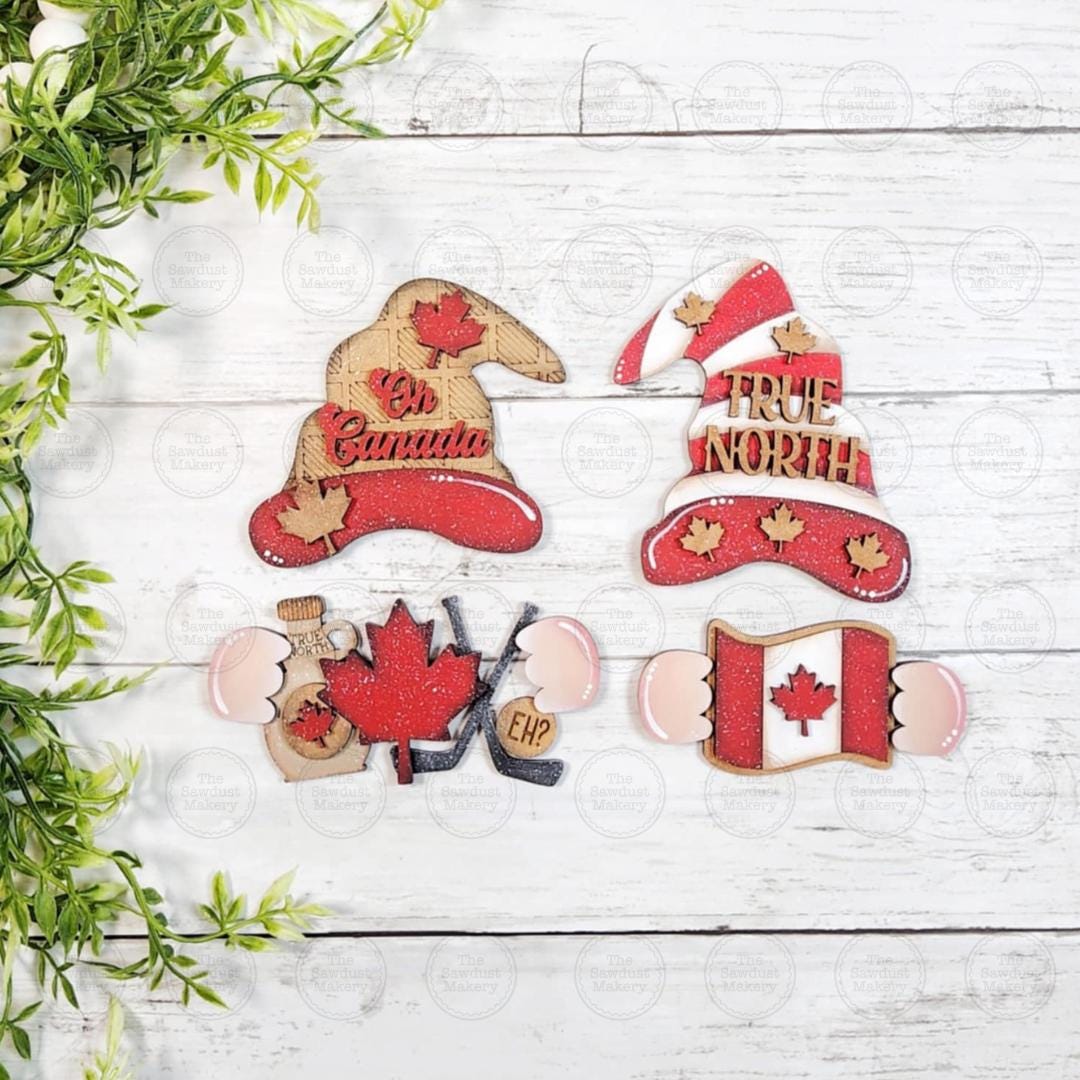 Add-on Interchangeable Gnome SVG File | Canada Gnome Add - on | Laser ...