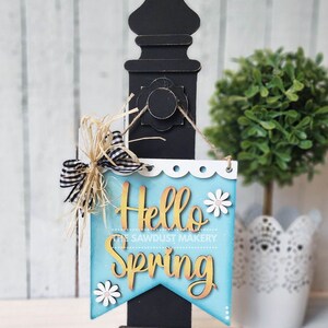 Spring Mini Hanger Signs | Spring Signs SVG | Door Hanger | SVG File ...