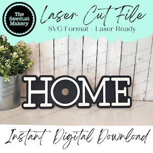 Cornice intercambiabile per cartello domestico SVG / File tagliato al laser / Glowforge / Cornice con inserto rotondo da 3" / SVG intercambiabile stagionale
