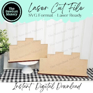 Mini bloc de mots de 5 et 6 lettres | Mini bloc de mots SVG | Fichier SVG | Fichier découpé au laser | Forgelumineuse | Fichier SVG réversible debout