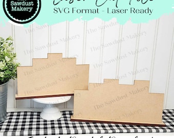 Mini-woordblok met basis van 5 en 6 letters | Miniwoordblok-SVG | SVG-bestand | Lasergesneden bestand | Glowforge | Staand omkeerbaar SVG-bestand