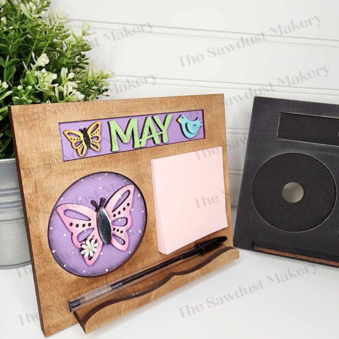 Interchangeable Seasonal Standing Note Holder Sign Frame SVG | Laser ...
