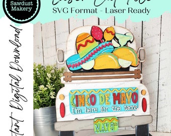 Add-on für austauschbare Bauernhaus LKW SVG | 12 "und 24" LKW SVG | Cinco de Mayo LKW | Feiern | Taco Truck austauschbare SVG