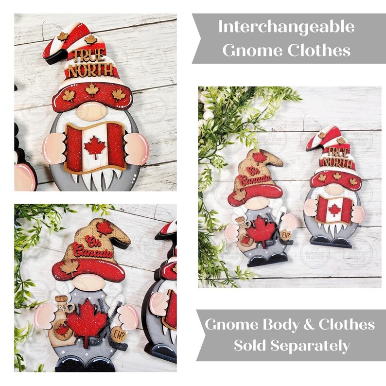 Add-on Interchangeable Gnome SVG File | Canada Gnome Add - on | Laser ...