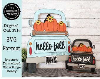 Add-on for Interchangeable Farmhouse Truck SVG | 12" and 24" Truck SVG | Fall Truck | Pumpkin Truck | Fall Interchangeable Digital File