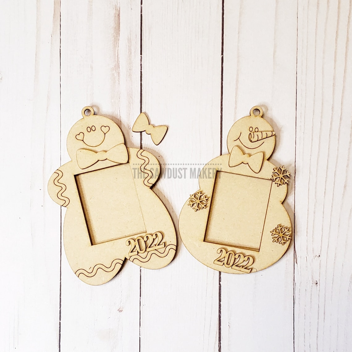 Christmas Photo Frame Ornaments SVG File Laser Cut File Etsy