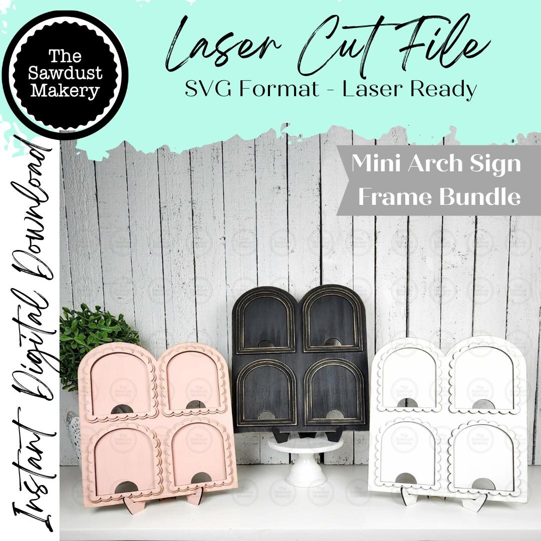 Mini Arch Quad Window Interchangeable Frame Sign Holder | Mini Arch ...