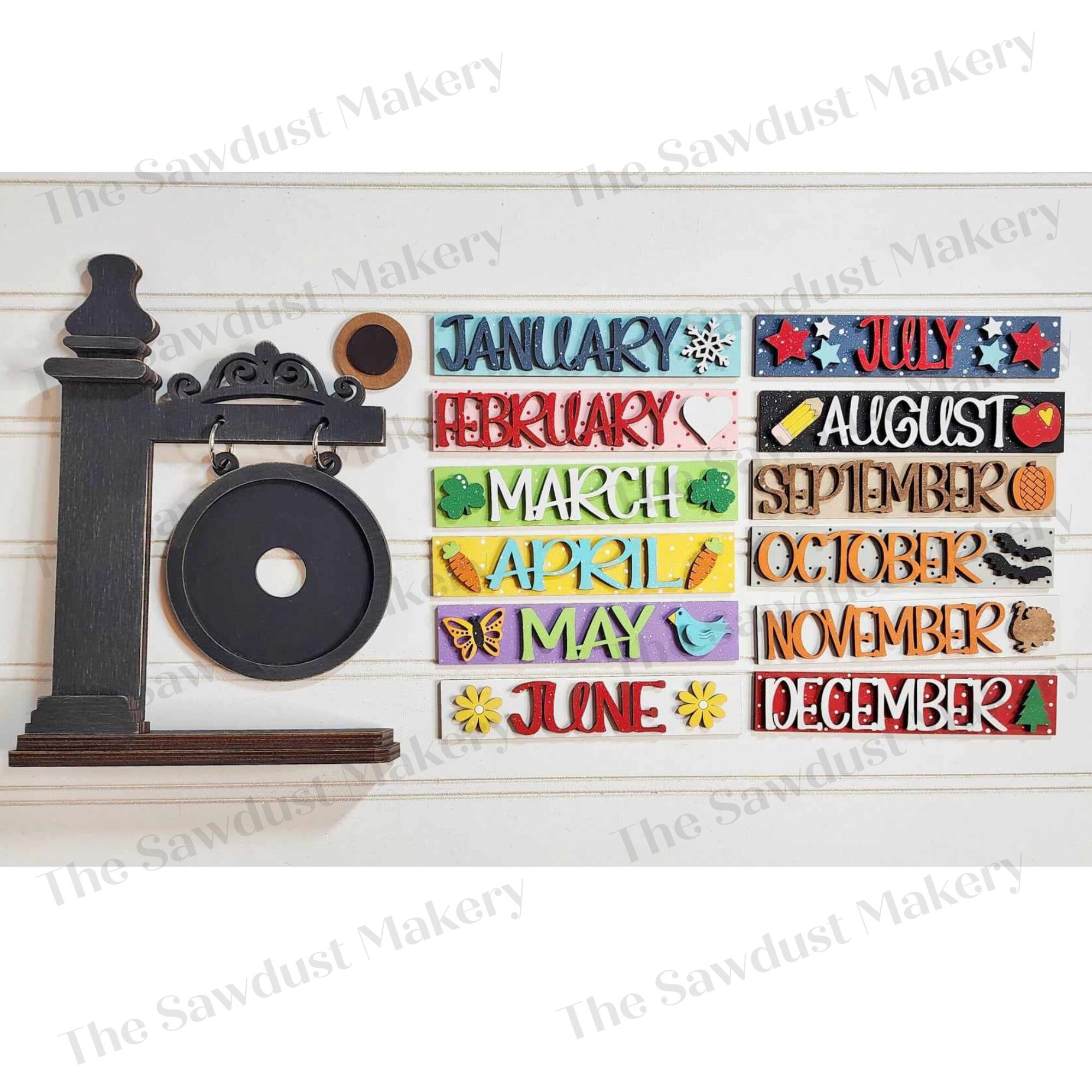 Interchangeable Seasonal Mini Standing Sign Frame SVG | Laser Cut File ...