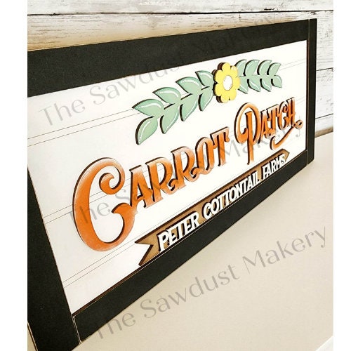 Carrot Patch Farmhouse Easter Sign SVG Laser File | Spring Laser Cut ...
