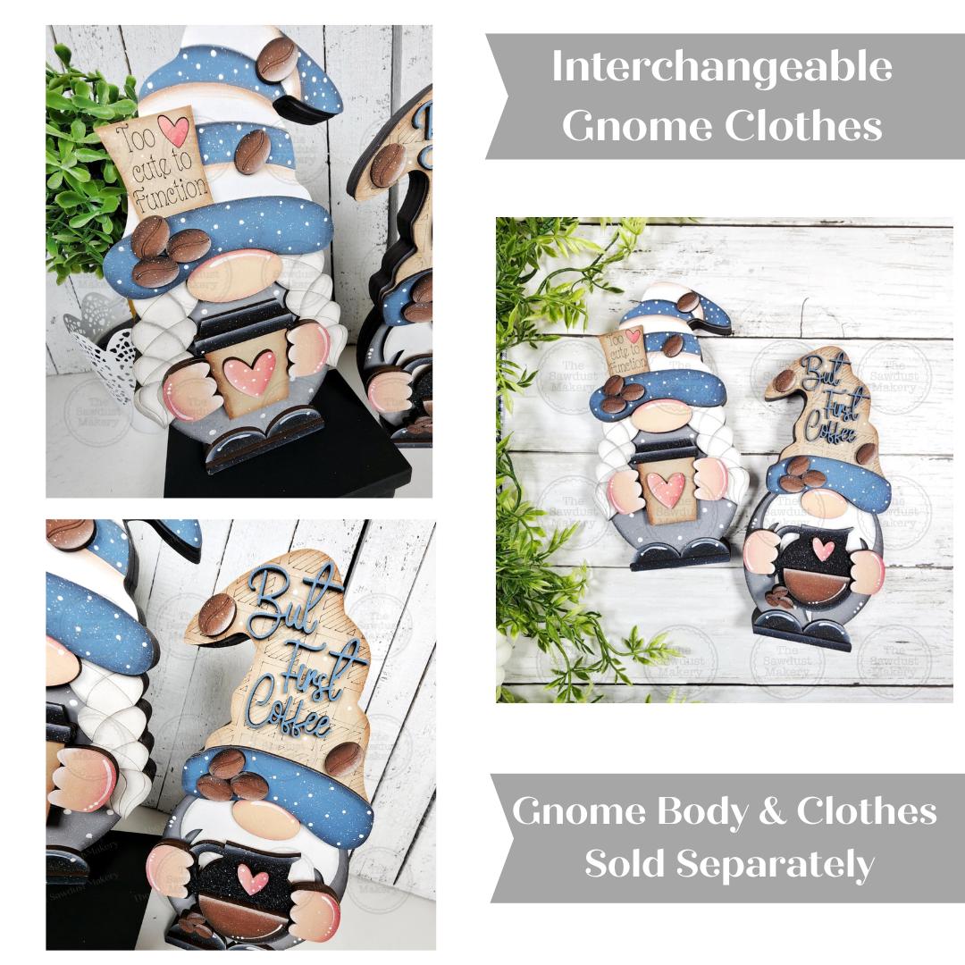 Add-on Interchangeable Gnome SVG File | Coffee Gnome Add - on | Laser ...